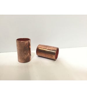 COPPER - COUPLING - 1/2" - WITH STOP