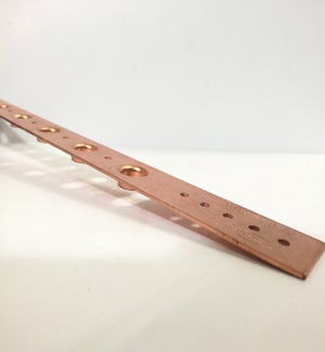 20" COPPER PLATE BRACKET 1/2 H EXTRUDED