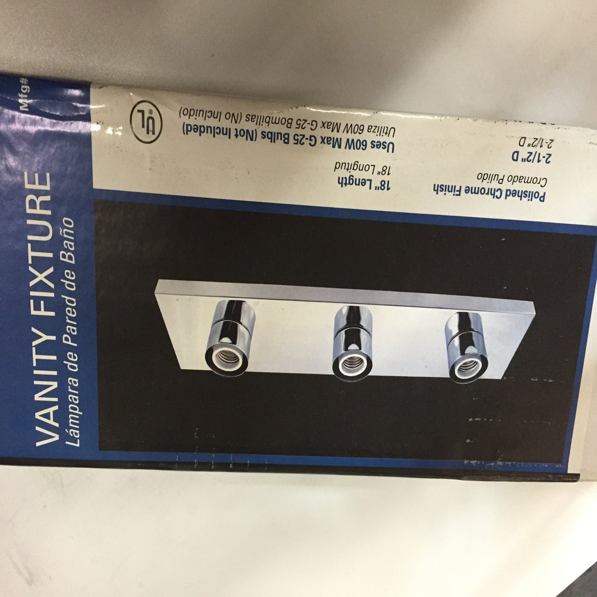 VANITY 3 LIGHT CHROME (URBAN)