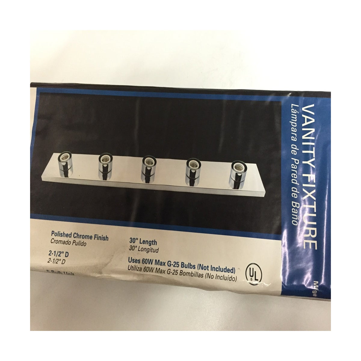 VANITY 5 LIGHT CHROME (URBAN)