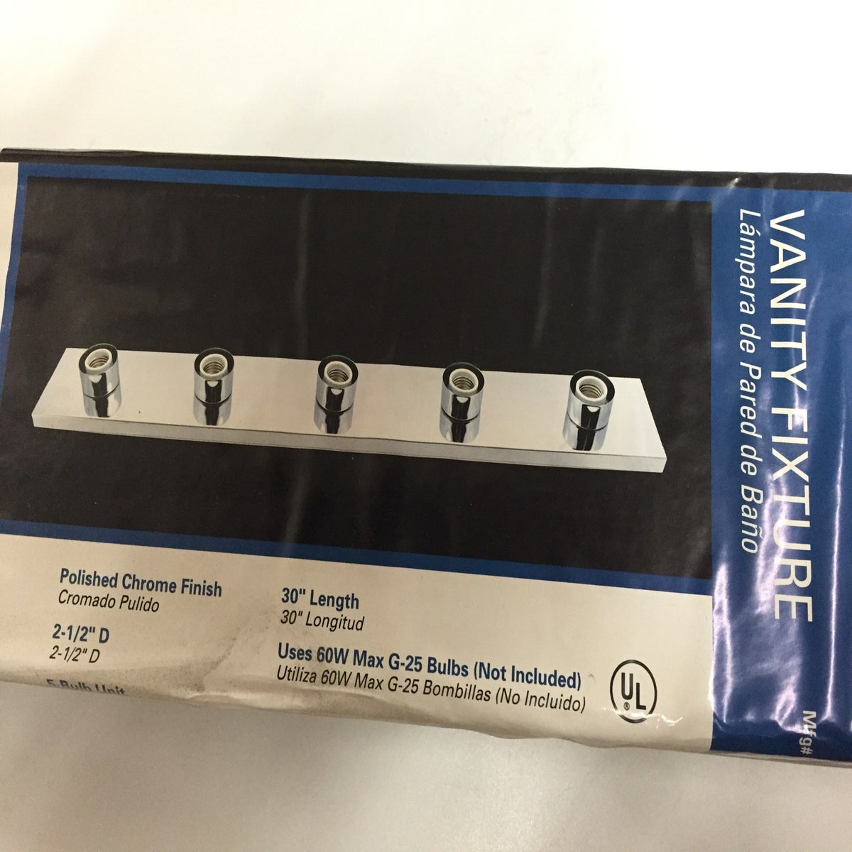 VANITY 5 LIGHT CHROME (URBAN)