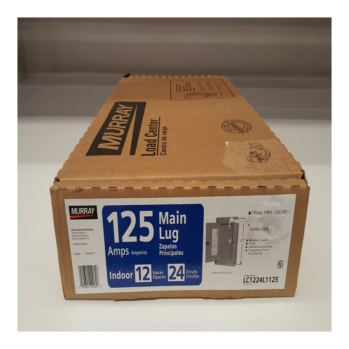 125AMP 12 SPACE 24 CIRCUIT INDOOR