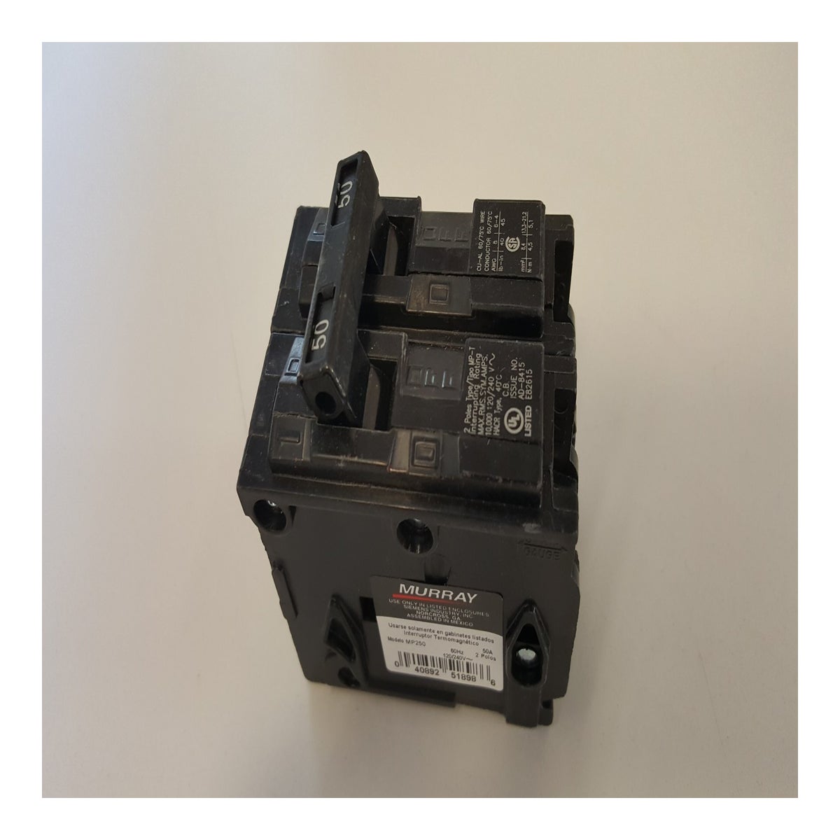 CIRCUIT BREAKER 50AMP 2 POLE