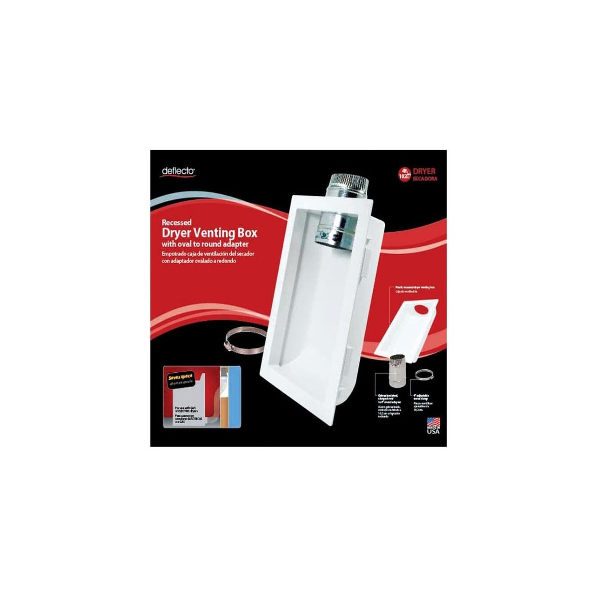 RECESSED DRYER VENTING BOX (DVBOXKIT)
