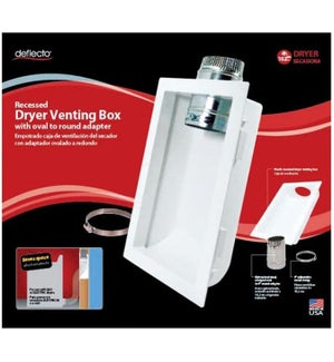 RECESSED DRYER VENTING BOX (DVBOXKIT)