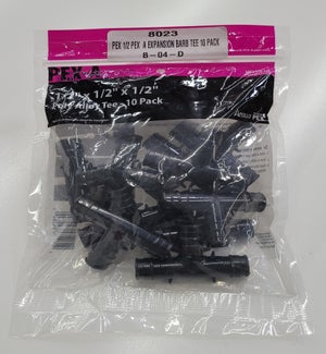 PEX-1/2 PEX-A EXPANSION BARB TEE 10 PACK
