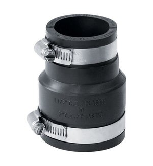 FERNCO- 2X1 1/2 DWV FLEXIBLE PVC COUPLING