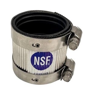 1 1/2 IN x 1 1/2 IN NO HUB COUPLING REPAIR CLAMP