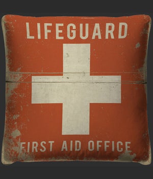 Lifeguard First Aid Office Pillow
