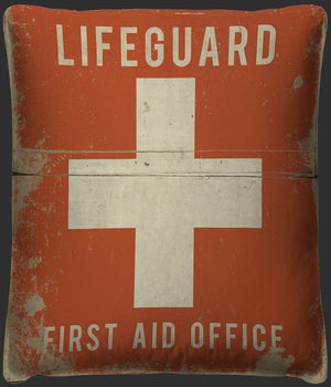 Lifeguard First Aid Office Pillow