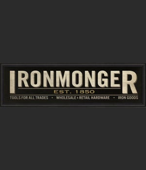 BC XL Ironmonger Sign