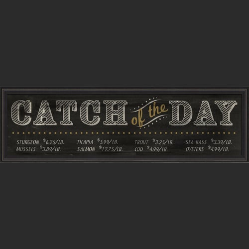 BC XL Catch of the Day Sign