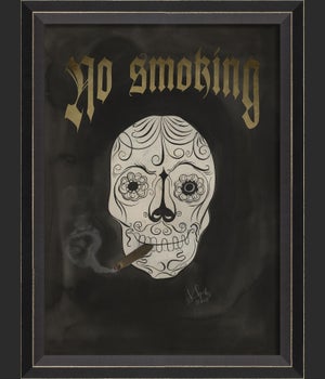 BC Skull with Cigar - No Smoking