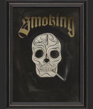 BC Skull with Cigarette - Smoking