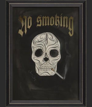 BC Skull with Cigarette - No Smoking