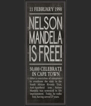 BC Nelson Mandela is Free black