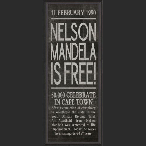 BC Nelson Mandela is Free black