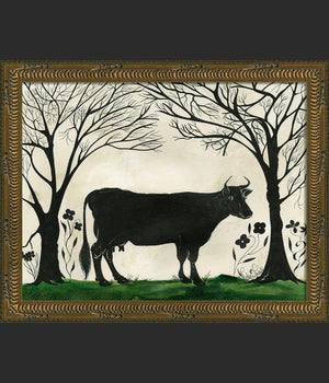 KG Animal Silhouette Cow facing right Sm