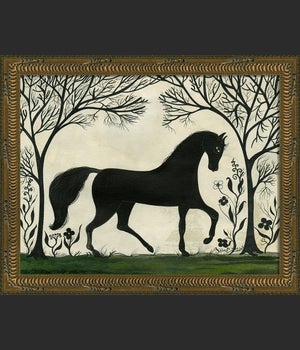 KG Animal Silhouette Horse facing right Sm