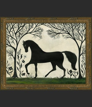 KG Animal Silhouette Horse facing left Sm