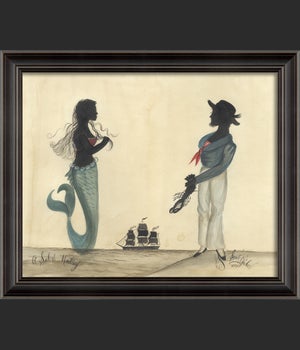 LS Sailor and Mermaid Silhouette