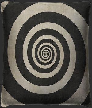 Hypnotic Spiral Pillow
