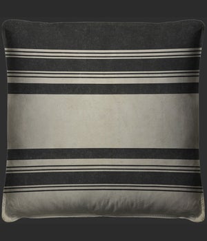 Pattern 50 Organic Stripes Black and White Pillow