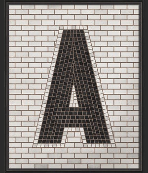 BC Mosaic Letter A on White lg