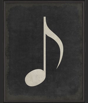 BC Music Note Eighth Note on black lg