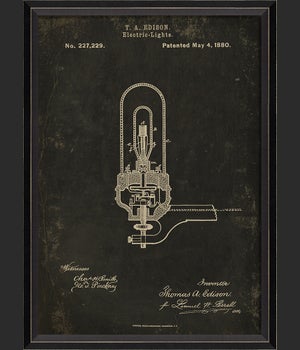 BC Edison Patent US 227229 on Black Sm
