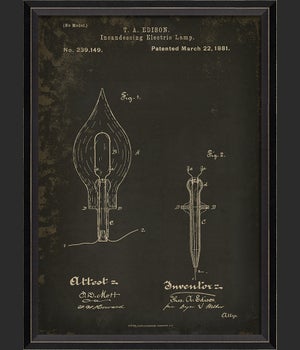 BC Edison Patent US 239149 on Black Sm