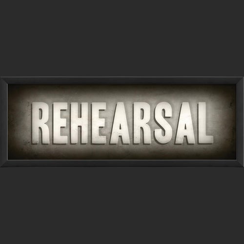 EB Theater Sign Rehearsal