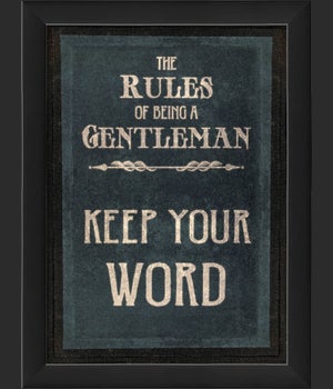 EB The Rules of Being a Gentleman KEEP YOUR WORD