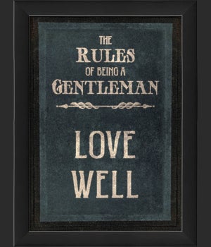 EB The Rules of Being a Gentleman LOVE WELL