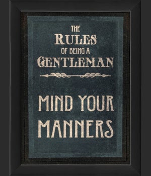 EB The Rules of Being a Gentleman MIND YOUR MANNERS