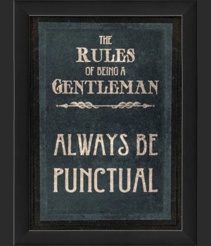 EB The Rules of Being a Gentleman PUNCTUAL