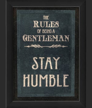 EB The Rules of Being a Gentleman STAY HUMBLE