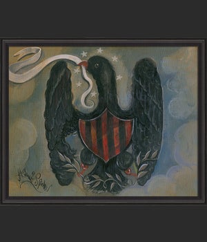 BCBL Eagle with Red and Black Shield