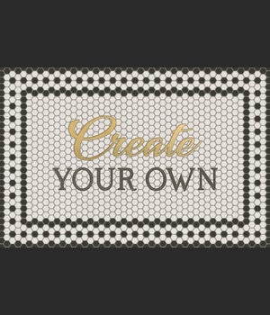Mosaic Customized 8th Ave with Gold script 24x36
