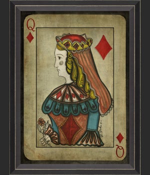 BC Queen of Diamonds with border