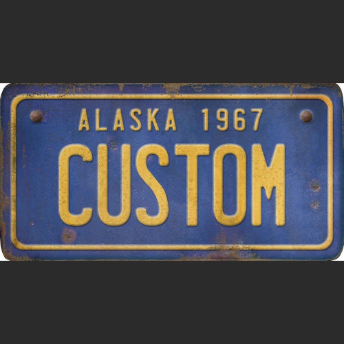 Alaska License Plate Custom