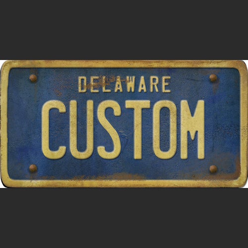 Delaware License Plate Custom