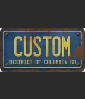 DC License Plate Custom