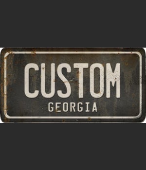 Georgia License Plate Custom
