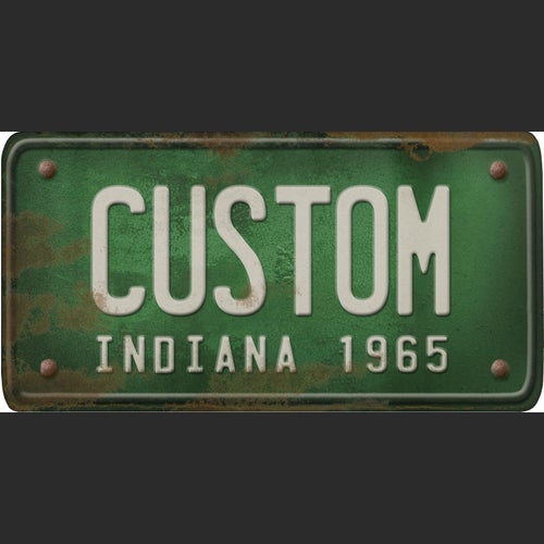Indiana License Plate Custom