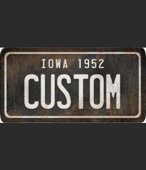 Iowa License Plate Custom