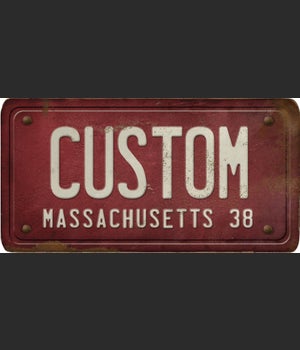 Massachusetts License Plate Custom