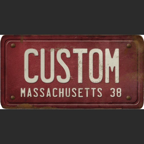 Massachusetts License Plate Custom