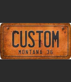 Montana License Plate Custom