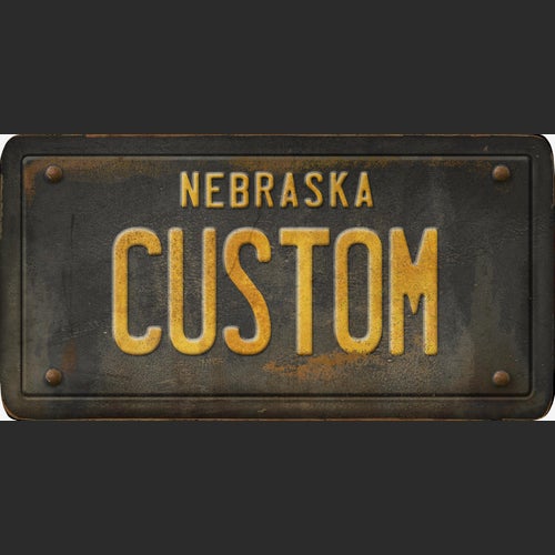 Nebraska License Plate Custom